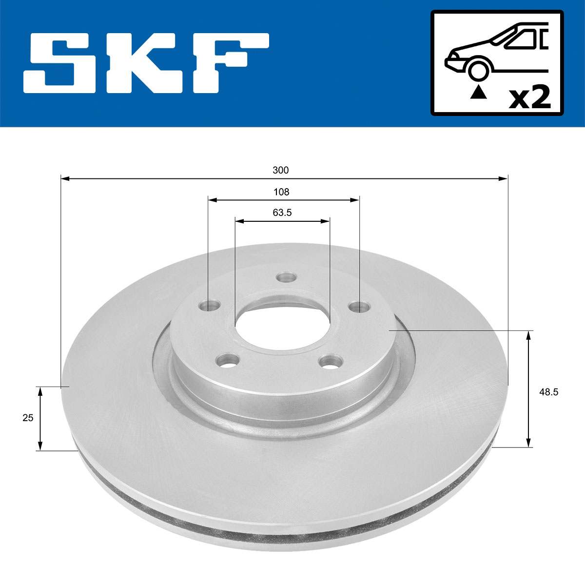 SKF VKBD 80053 V2 Disc frana